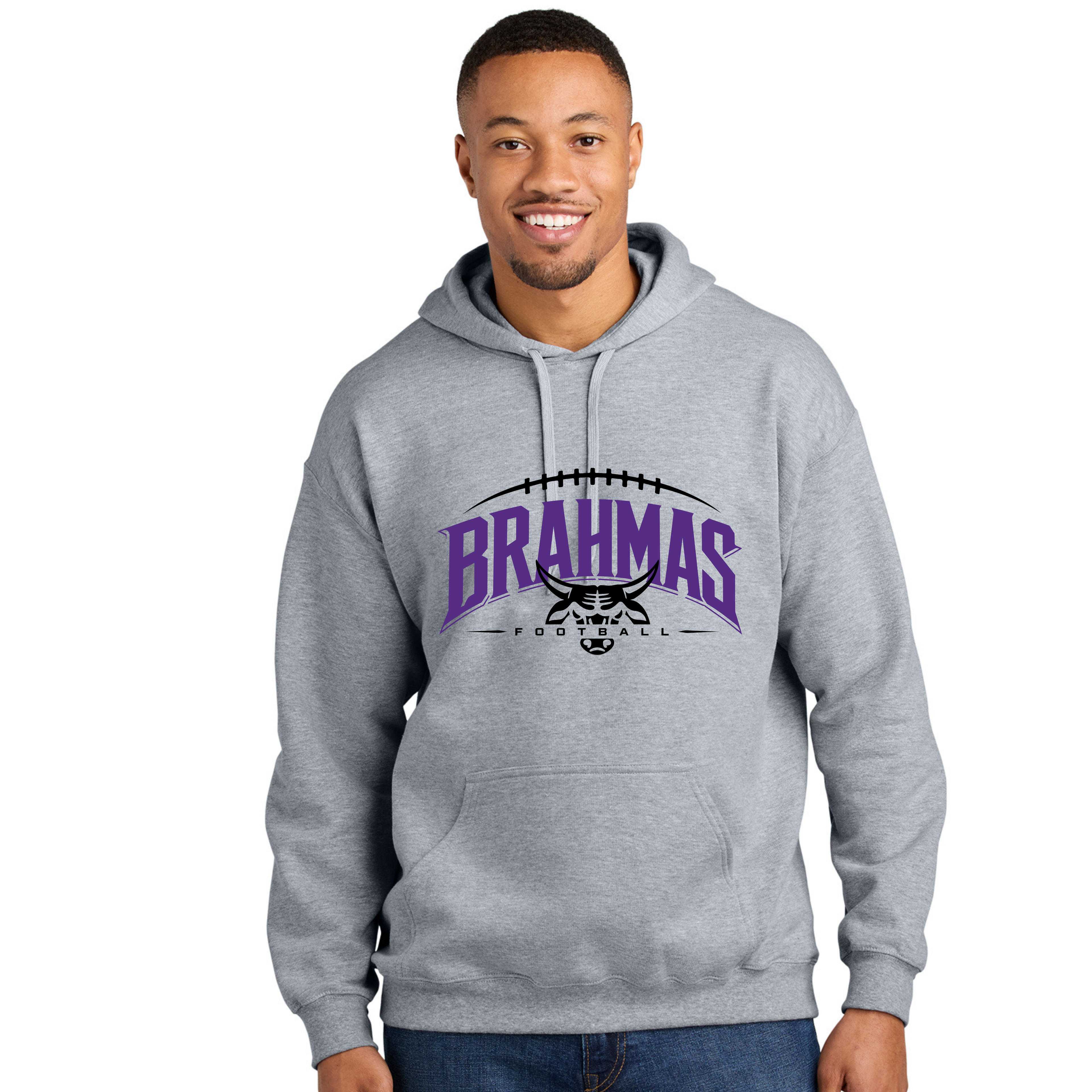 Brahmas Football D7 Unisex Hood Sweater