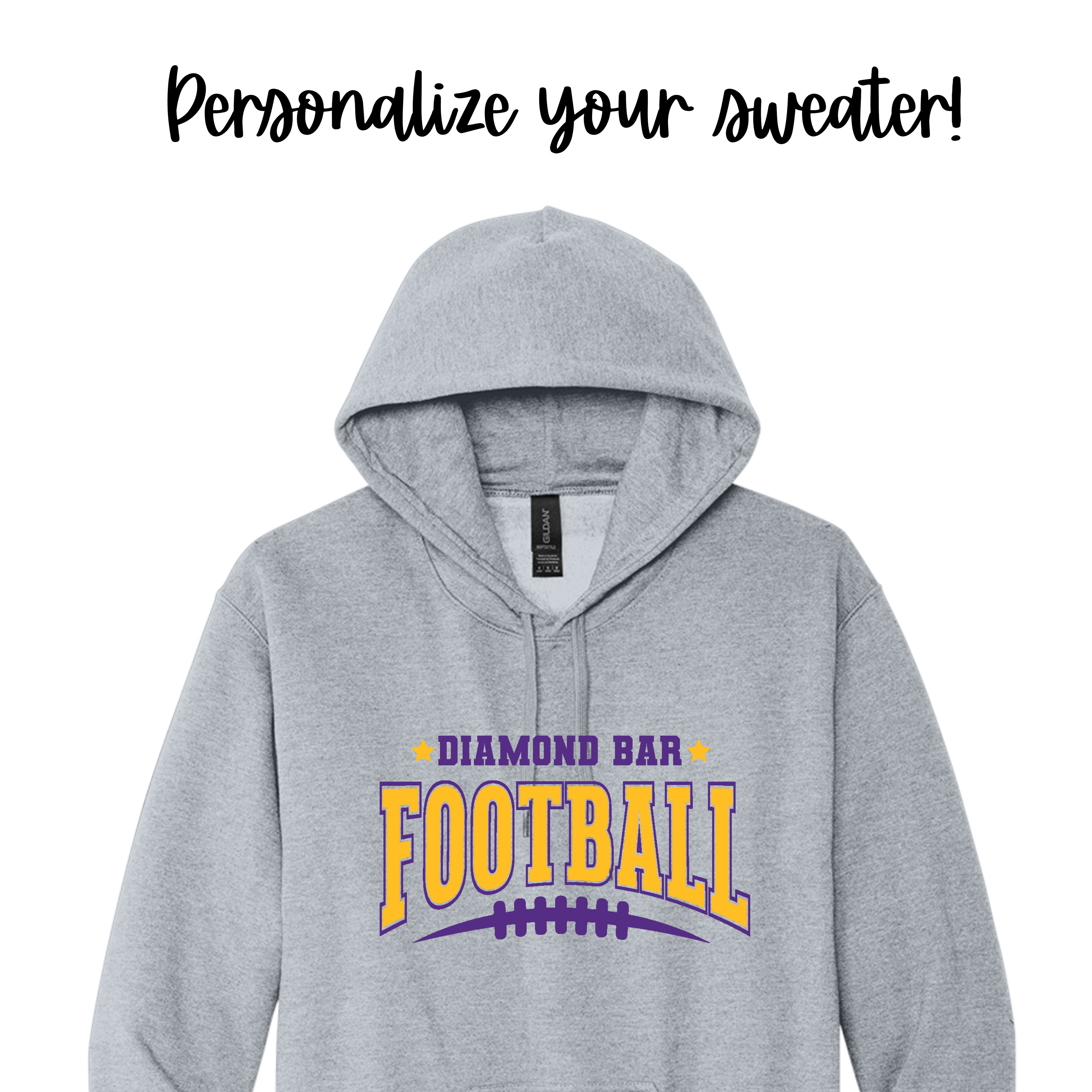 DB Football  D1 Unisex Hood Sweater