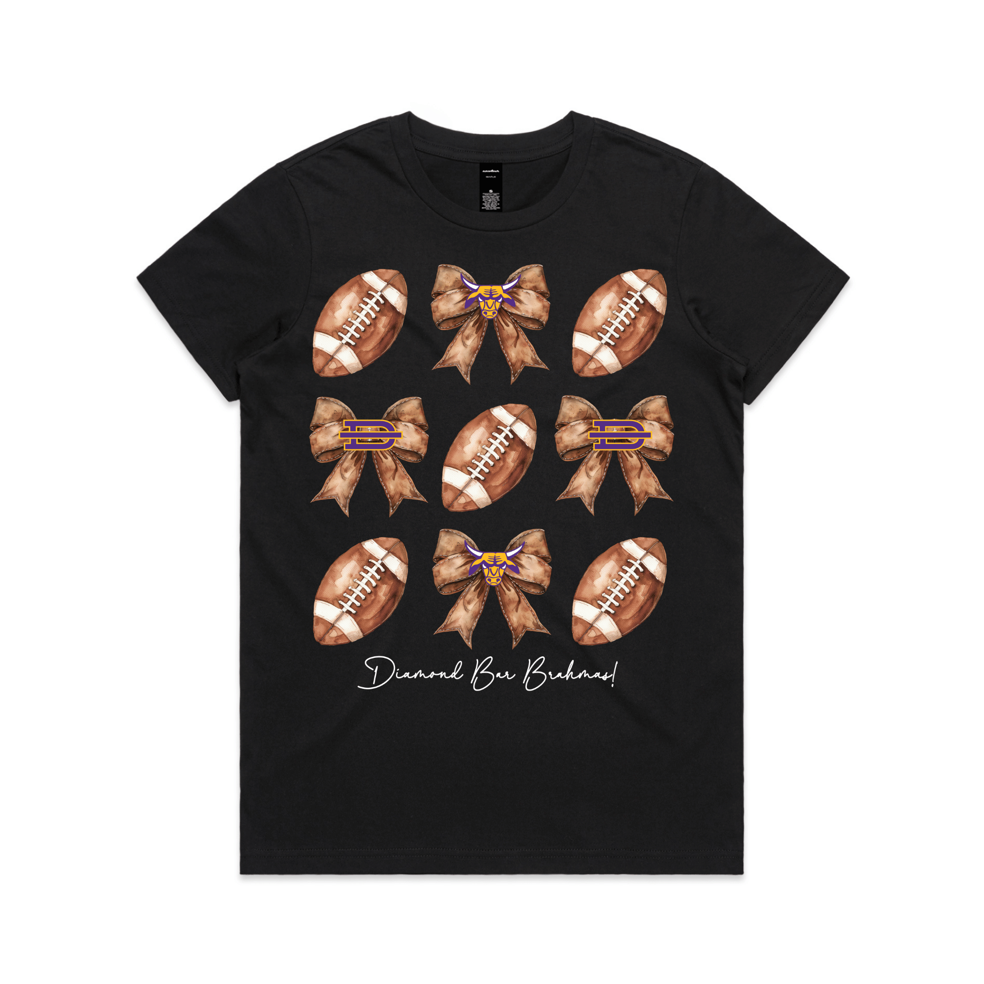 DB Bow Coquette Football D10