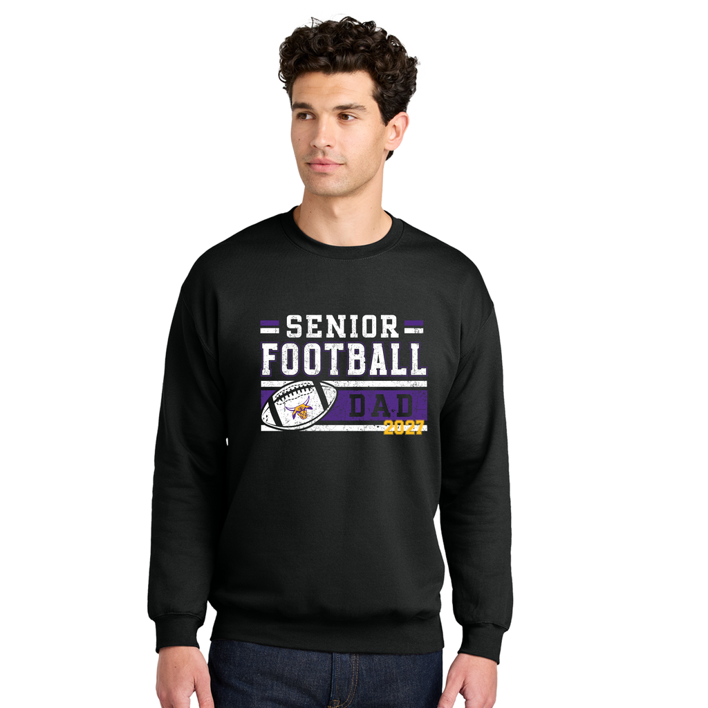 Senior Football Dad D9-1 Crewneck Sweater