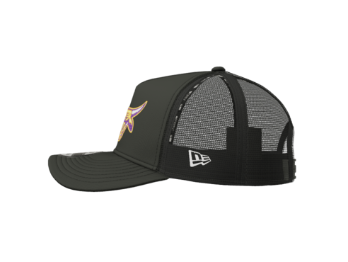D Brahma Logo New Era Snapback Trucker Cap