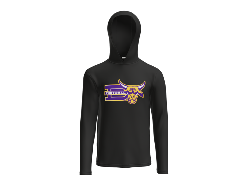 D Brahma Logo Dry Fit Hooded Pullover Long Sleeve