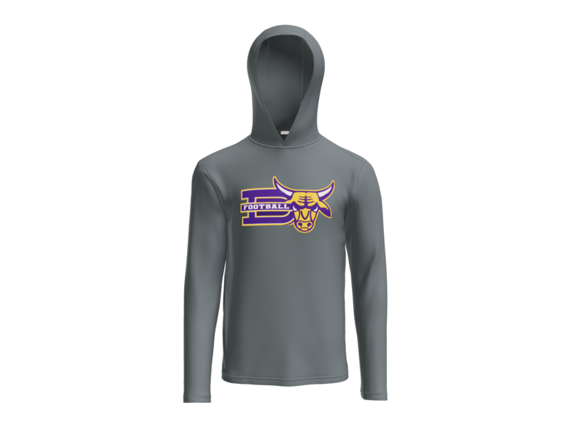 D Brahma Logo Dry Fit Hooded Pullover Long Sleeve